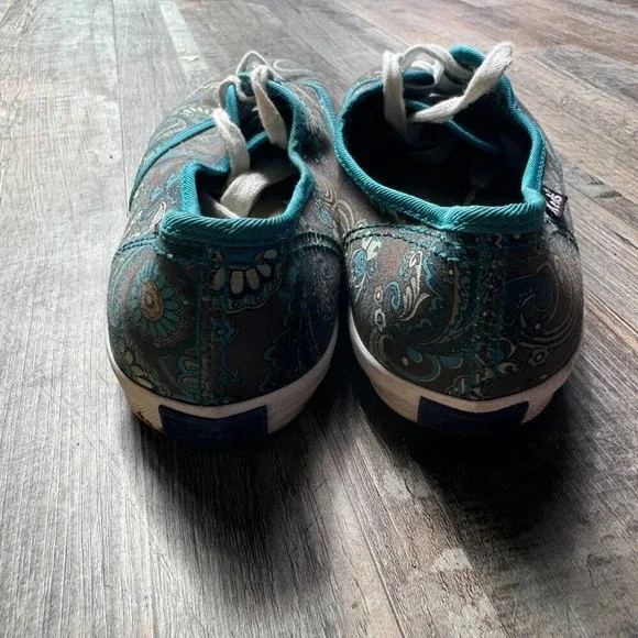 Keds size  8‎ womans paisley sneakers EUC - Picture 3 of 6
